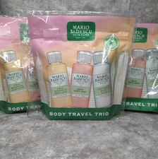Mario Badescu Travel Body Soap Trio Coconut, Rose, AHA Botanical Soaps- Lot Of 3