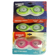 3 Speedo Adults Best Fitting Swim Goggles Adjustable NEW Sealed