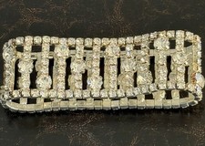 Rhinestone Bracelet Multi Row Stretch Sparkly Formal Classic Costume Jewelry