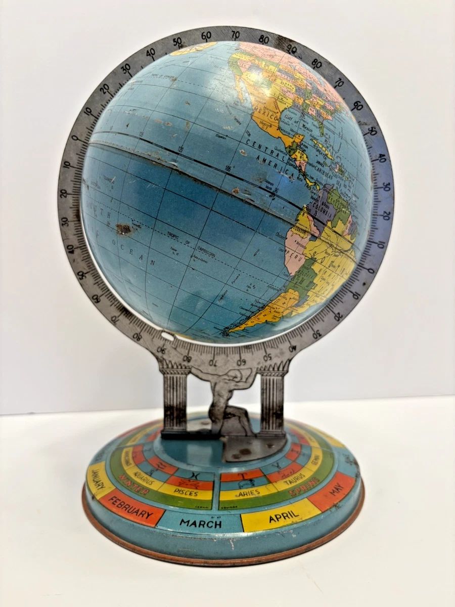 古董世界地球仪、天体地球仪旋转| eBay