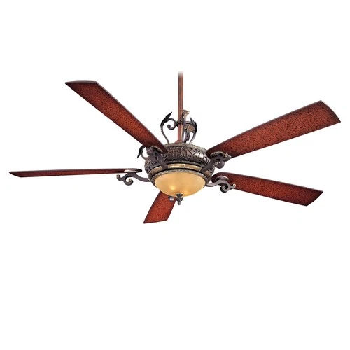 Minka Aire Napoli 68" Ceiling Fan - Sterling Walnut 5-Blade Remote Control - Picture 2 of 2