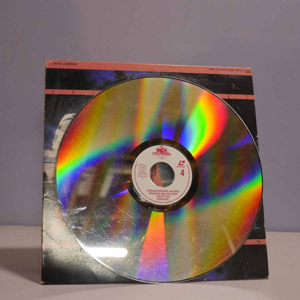 Back to the Future 3 Laserdisc Widescreen CLV NTSC USED Michael J