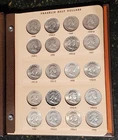 Complete Dansco Album Franklin Half Dollars - 90% SILVER 1948-1963. 35 Coins