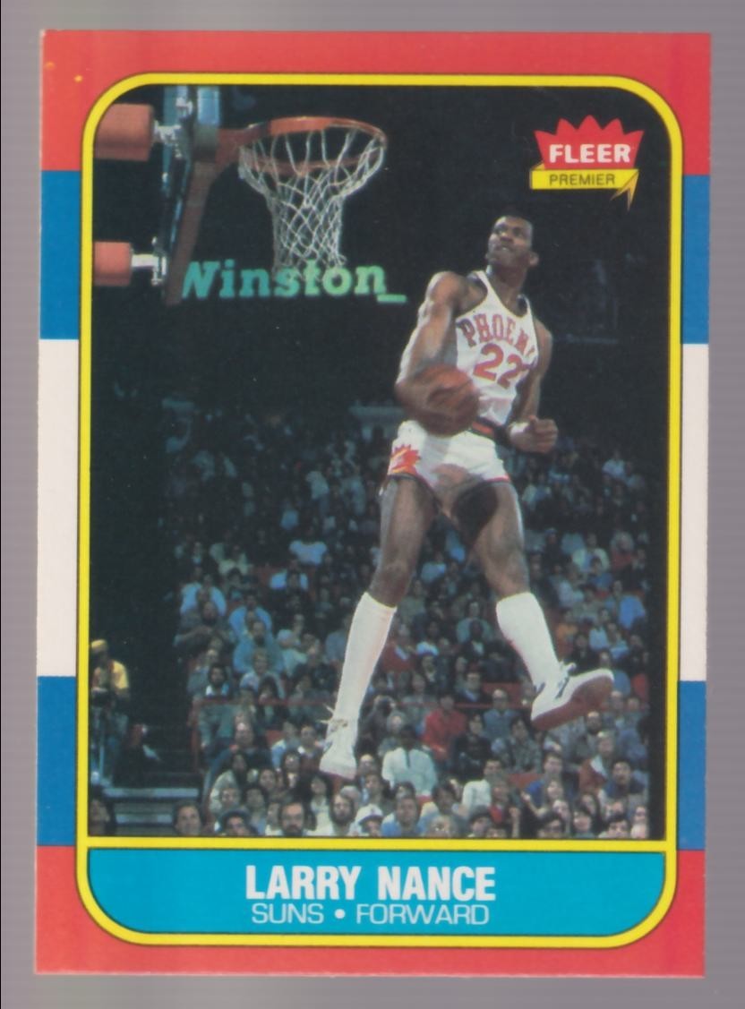 1986 Fleer #78 Larry Nance Set Break