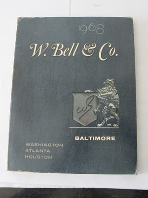 Original Vintage W. Bell & Co 1968 Catalog MCM Baltimore Washington Houston