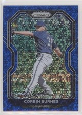 2021 Panini Prizm Tier II Blue Donut Circle 19/199 Corbin Burnes #128 0ms2