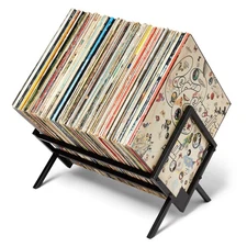 Record Storage Racks - Easy Assembly Vinyl Record Holder Stand 100 Lps | Slee...