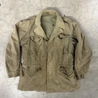Vintage 1940s US Military M-43 Field Jacket 38L WWII Korean War Distressed