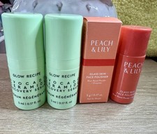 Glow Recipe Avocado Ceramide Recovery Serum 5mL Peach Lily Face Polisher Lot