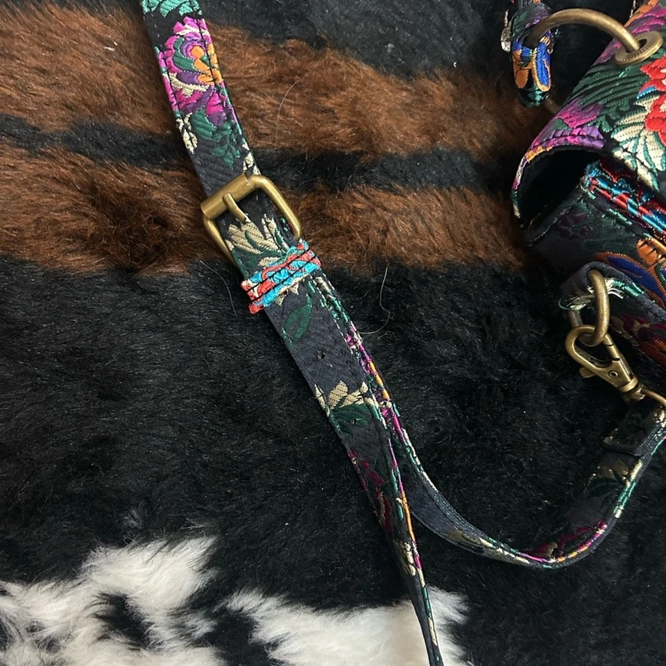 Aldo Telewen верхняя ручка сумка с цветочным дизайном и заявление брошь - Изображение 4 из 4