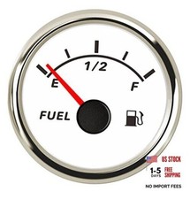 2" Digital Fuel Level Gauge Meter 0-190ohm Red Color Background 0-190 ohm White
