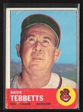 1963 Topps #48 Birdie Tebbetts - VG/EX Set Break!