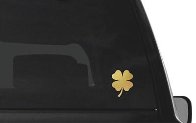 4 Leaf clover Vinyl Decal Helmet Laptop Four leaf clover shamrock