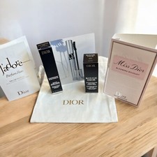 MISS DIOR, J'Adore, Dior Show Mascara, Rouge Dior Lipstick 999 Samples Gift Bag