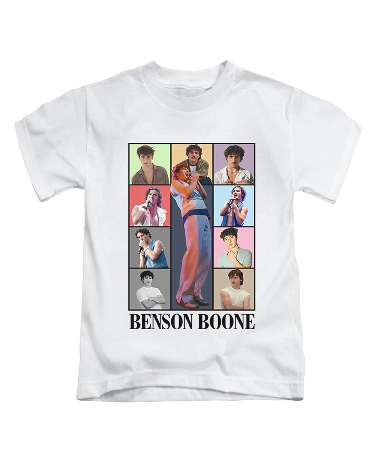 Benson Boone Boxes Kids T-Shirt Cute Viral Childrens Tee Top New - Image 3 of 3
