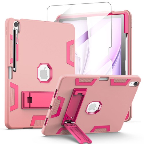 For Apple iPad Air M2/M3 11"/13 in Case Hybrid Shockproof Heavy Duty Stand Cover - Picture 21 of 29