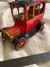 Vintage Tin Litho Model T Friction Lever Action Modern Toys Japan Car