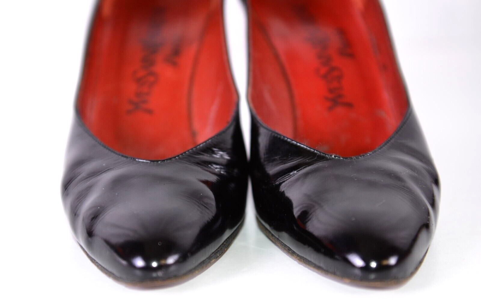 Decolte donna Yves Saint Laurent pelle laccata nere taglia 6 5 carriera tacco alto