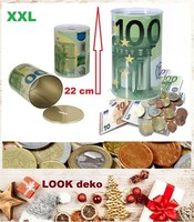 100-Euro-Spardose-Xxl-22X15-Cm-Banknote-Metall-Blech-Sparschwein