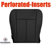 2015 Expedition Limited -Driver Side Bottom PERFORATED Leather Seat Cover Black