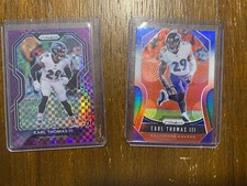 Earl Thomas III prizm parallel /49 baltimore ravens nfl rwb football cards