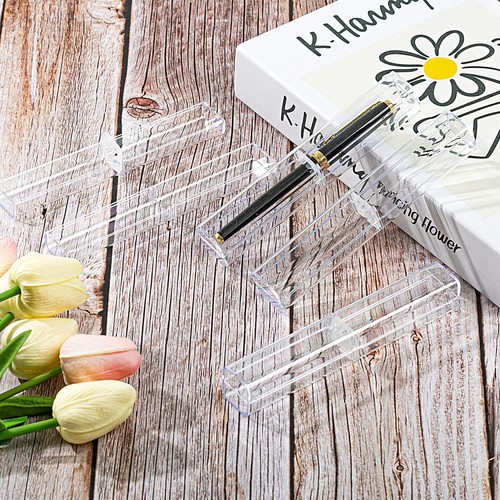 20 Pcs Clear Plastic Pen Case Reusable Empty Pen Gift Storage Container - Bild 7 von 7