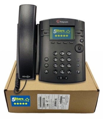 Polycom VVX 301 IP Phone (2200-48300-025) Brand New, 1 Year Warranty