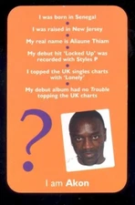 Akon Aliaune Thiam Rock Pop Music Trivia Card
