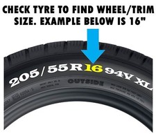 4 x NEX Wheel Trims Hub Caps 14" Covers fits Nissan Micra Note Pixo Primera