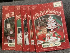Little Bit O' Christmas Pre-cut Stencil Decor Lot Of 5