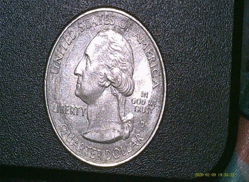 2018-P Block Island Copper Bleed Through Heavy Grease Srike RARE Error Coin. - Picture 5 of 6
