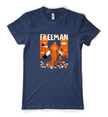T-Shirt Half Life Freeman Thriller Gamer Gaming personalisiert Unisex Erwachsene