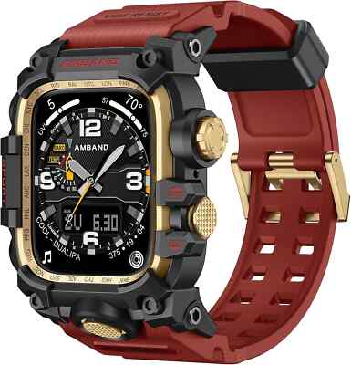 Rugged Apple Watch Case Band Cover Bumper Strap 45Mm 44Mm iWatch 9/8/7SE/6/5/4