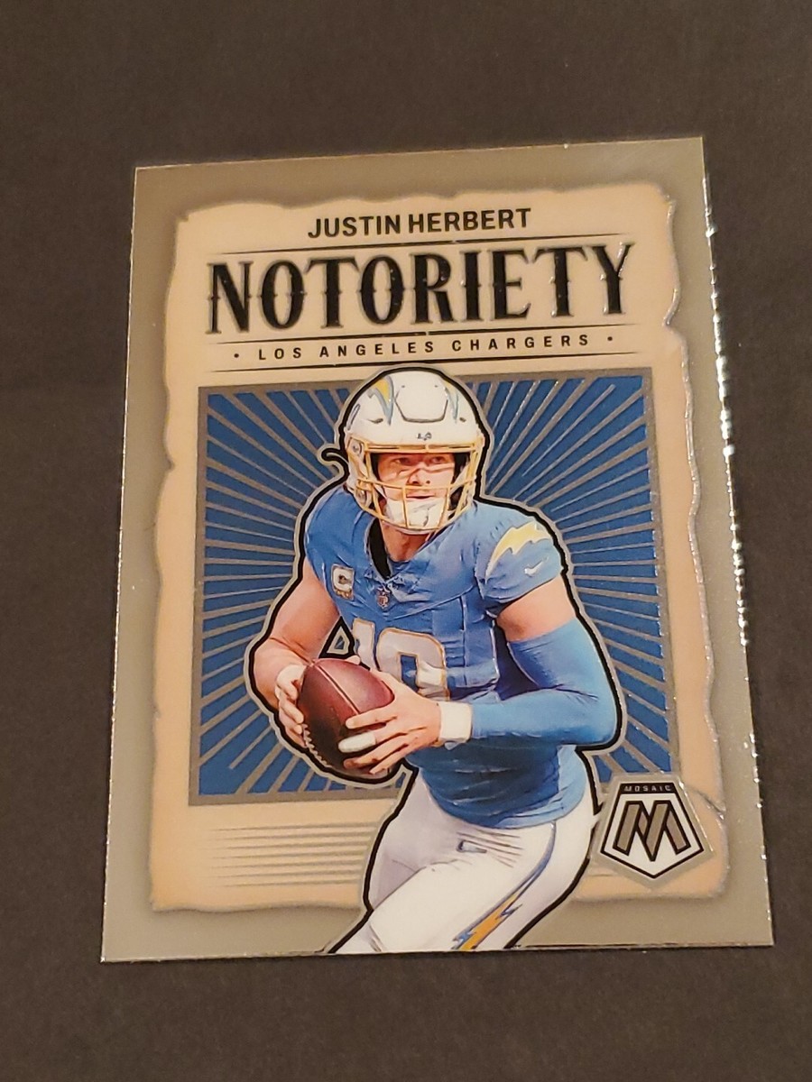 Justin Herbert 2024 Panini Mosaic Football Notoriety #14 Los