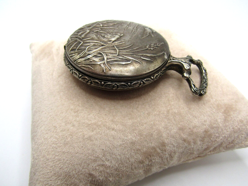 Vintage Andre' Rivalle Hunting Dog Pocket Watch Cal. EB 8800 Pocket Watch Repair - Picture 12 of 20