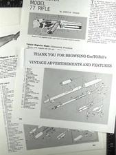 1955-1963, 1956 1957 1958 Winchester model 77 rifle 1980's disassembly feature