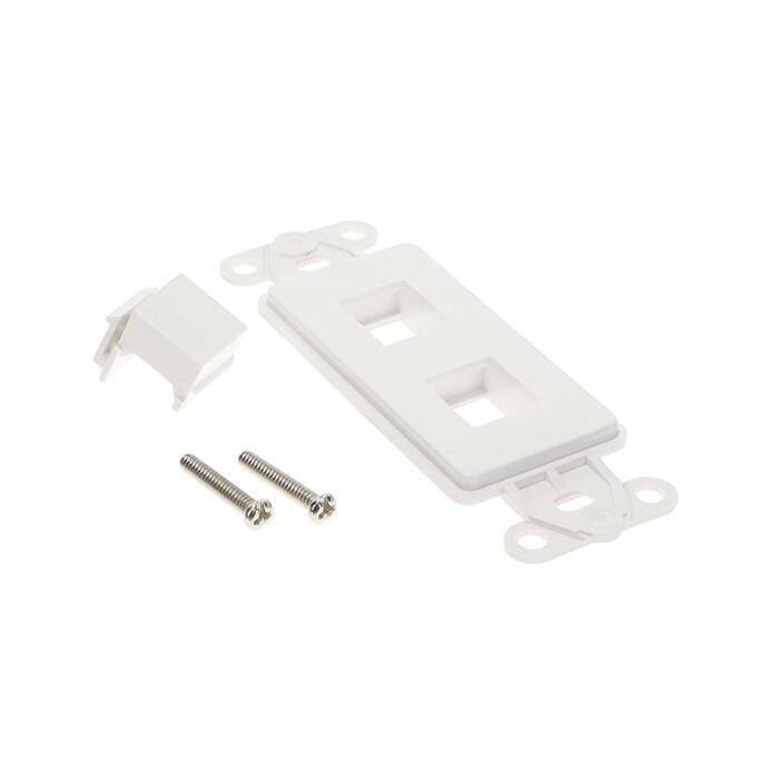 ☆1/64 Cocodake Plate E Belden AX106573-EW 2-Port KeyConnect Deco Adapter Electric White