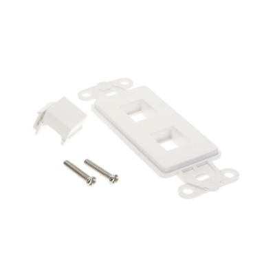 Belden AX106573-EW 2-Port KeyConnect Deco Adapter Electric White