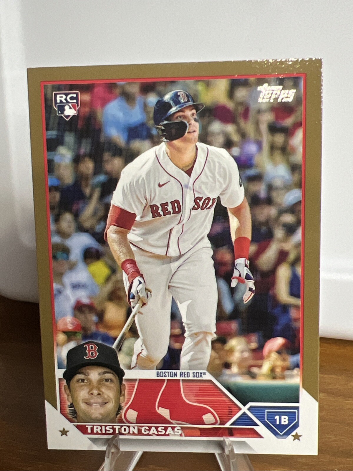 2023 TOPPS SERIES 1 TRISTON CASAS #92 RC ROOKIE GOLD 285/2023 BOSTON RED SOX