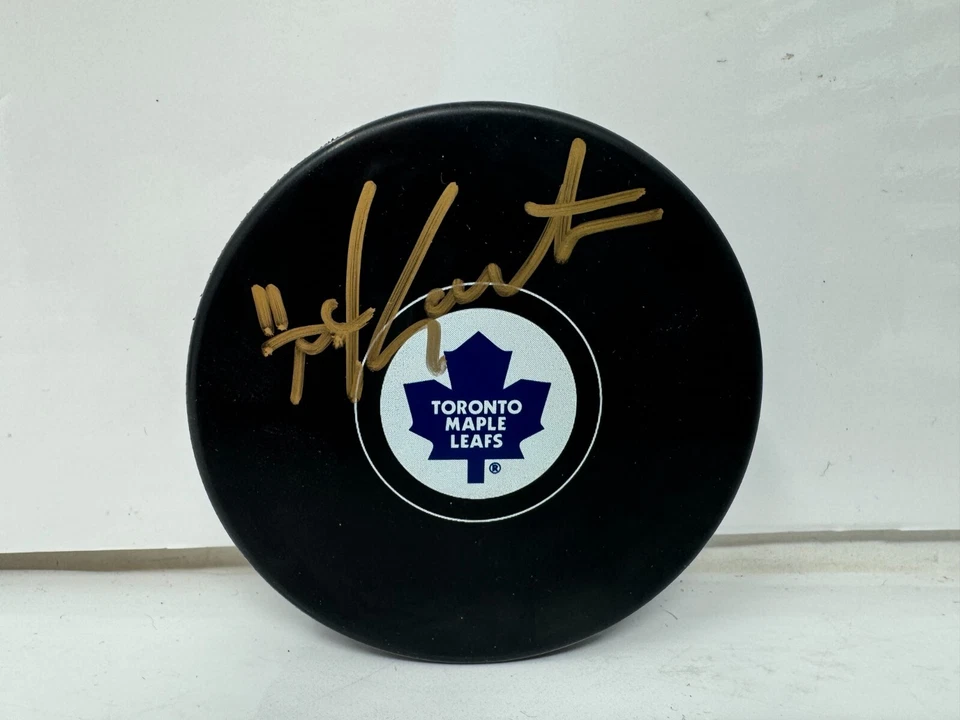 Mike Gartner Toronto Maple Leafs Firmado NHL Autógrafo Disco Dorado Automático Foto 2 de 4