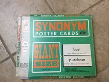 Milton Bradley Synonym Posters 11 X 14 From 1966