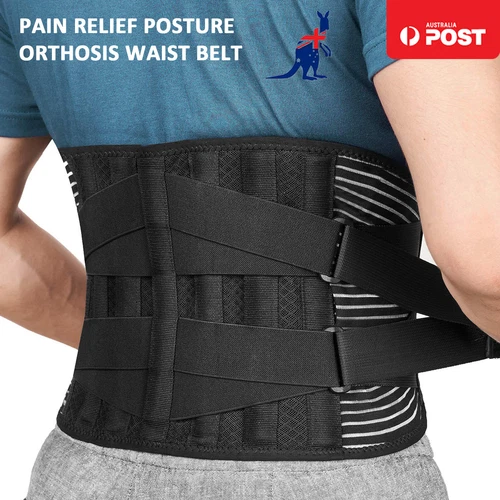 Lumbar Lower Back Support Brace Pain Relief Posture Orthosis Waist Belt Therapy - Picture 1 of 15
