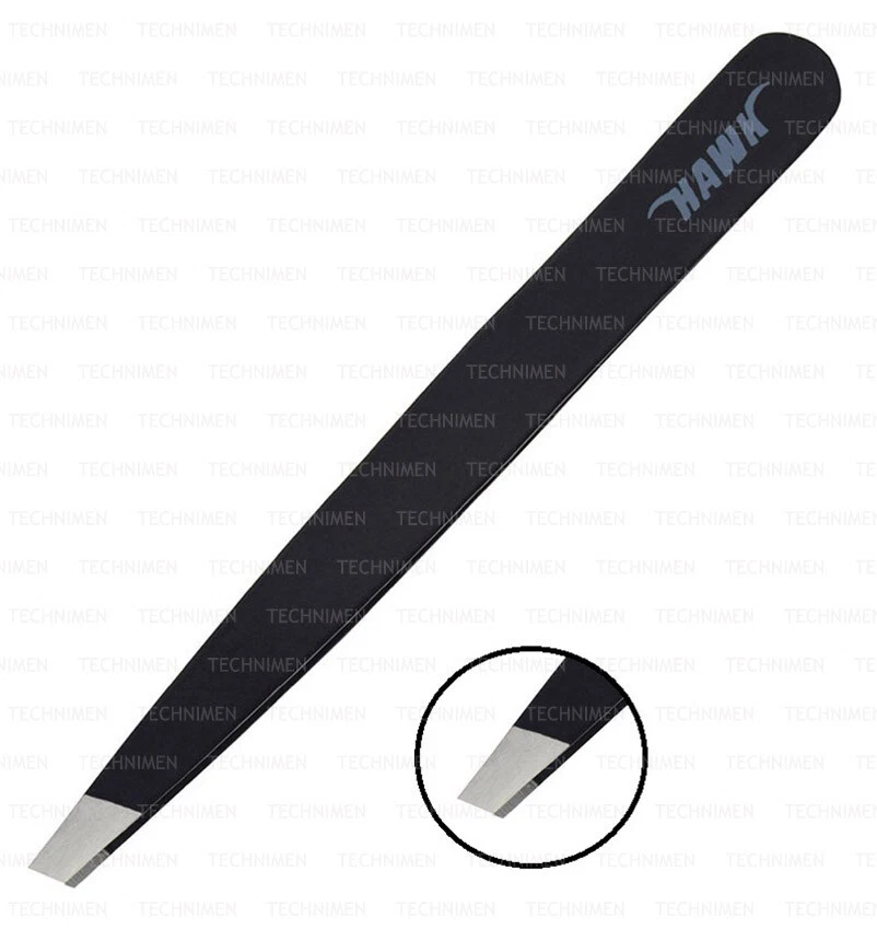HAWK FACIAL EYEBROW HAIR REMOVING BEAUTY PINCES PINZETTEN PINZAS SLANTED TIP TWEEZERS