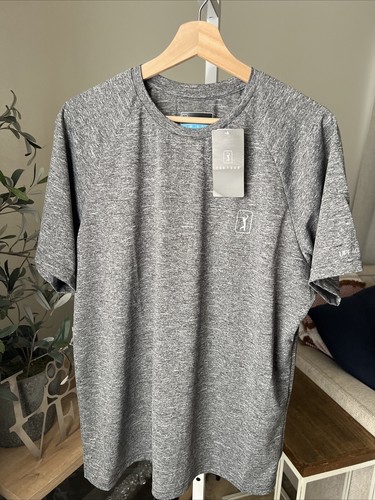 PGA Tour Men’s Performance Grey T-Shirt Size L NWT $65