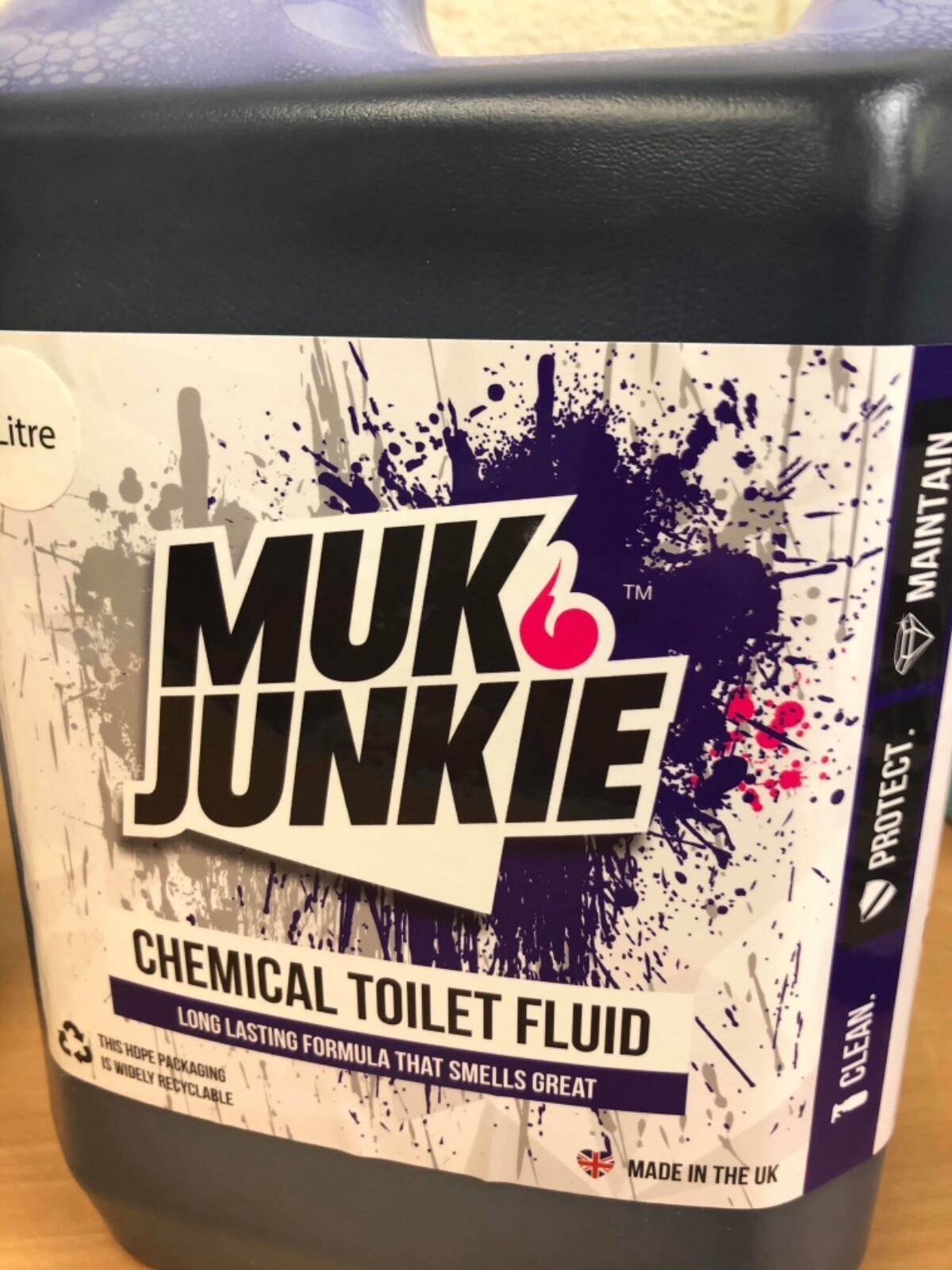 1 x 5 Litre Muk Junkie Motorhome Camper Campervan Chemical Toilet Blue