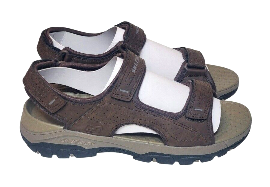 New Skechers Mens‎ Relaxed Fit Tresmen Garo Chocolate Sz 12 Skechers Tresmen Garo Chocolate Brown Mens Sandal Relaxed  main image 4