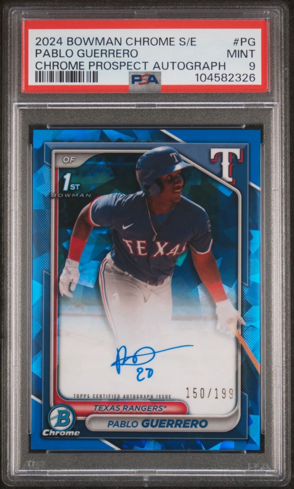 2024 Bowman Chrome Sapphire Pablo Guerrero Auto RC /199 CSPA-PG