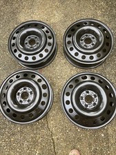 Set Of 4 Ford New Oem Ford Black Steel Rims 4r3z-1007-la 2005-2007 Ford Mustang Set Of 4 Ford New Oem Ford Black Steel Rims 4r3z-1007-la 2005-2007 Ford Mustang