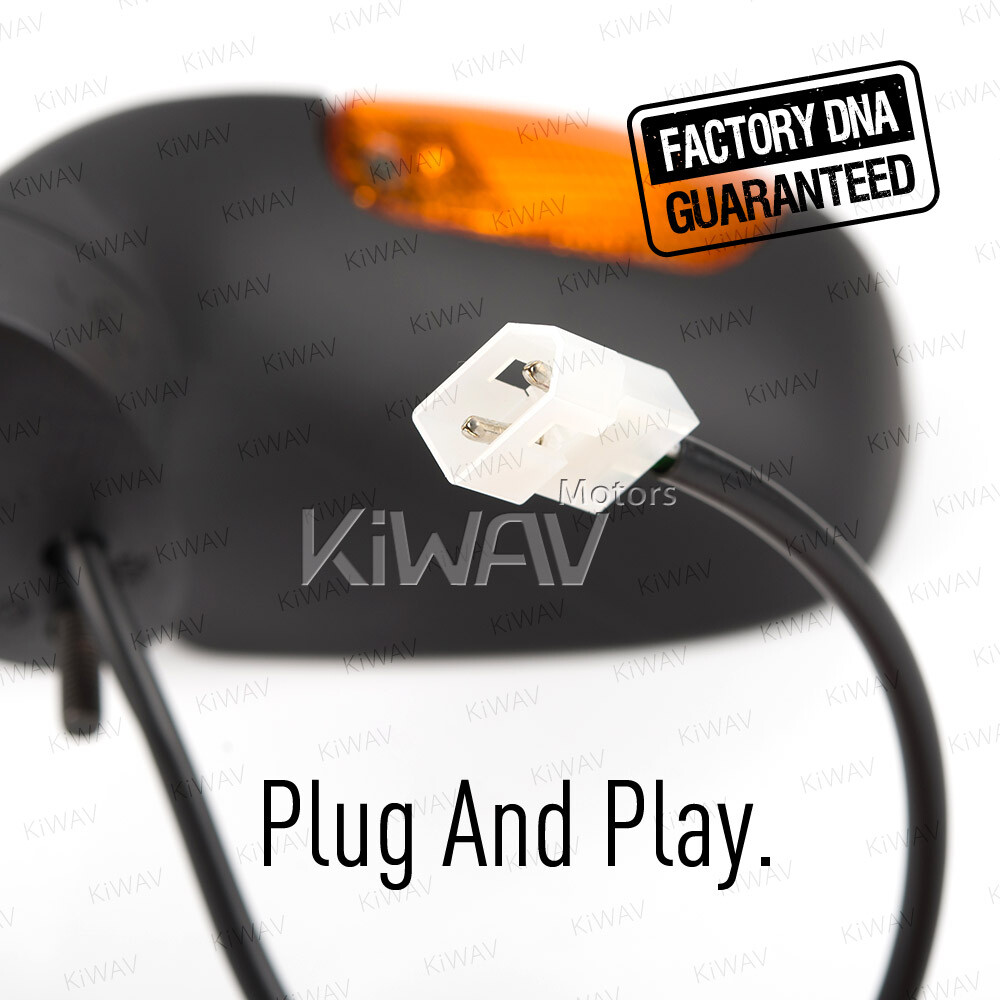 KiWAV -OE replacement mirror black fits Aprilia RSV 1000 '06