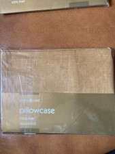 100 Linen pillowcase, 1 count, Standard size, olive color